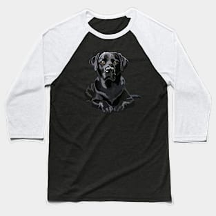 Black Labrador Retriever Baseball T-Shirt